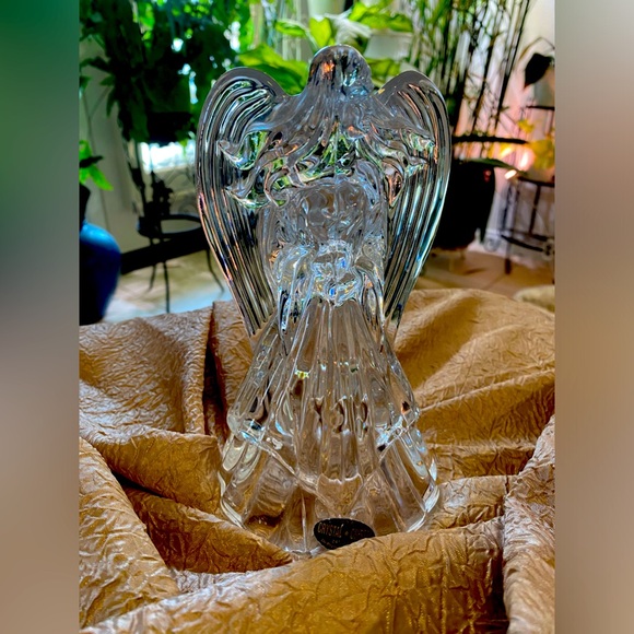 CRYSTAL LEAD ANGEL CANDLEHOLDER - Picture 2 of 5